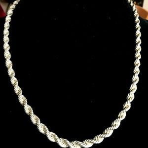 Sterling silver 875 rope chain 20''